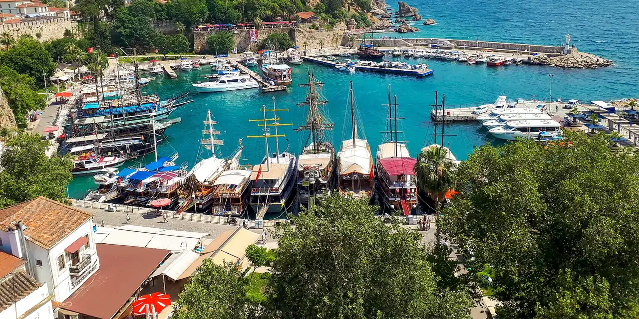 Uitzicht op Antalya