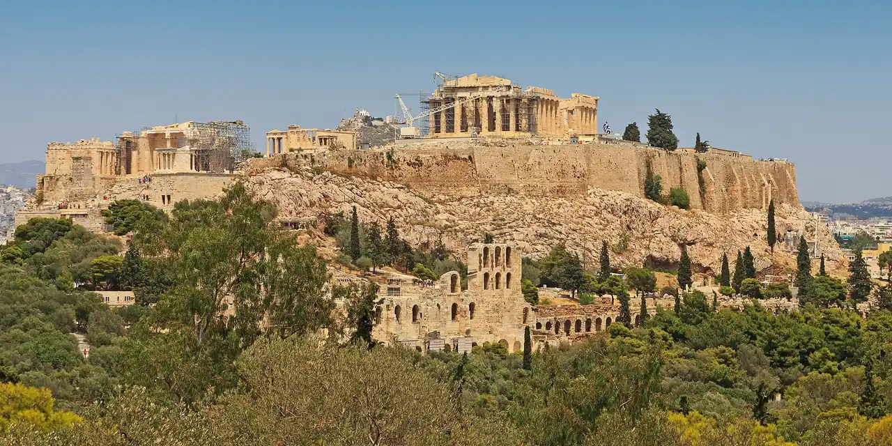 Uitzicht op Athene