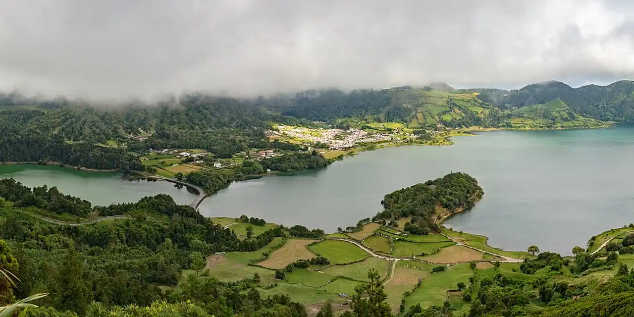 Uitzicht op Azoren (São Miguel)