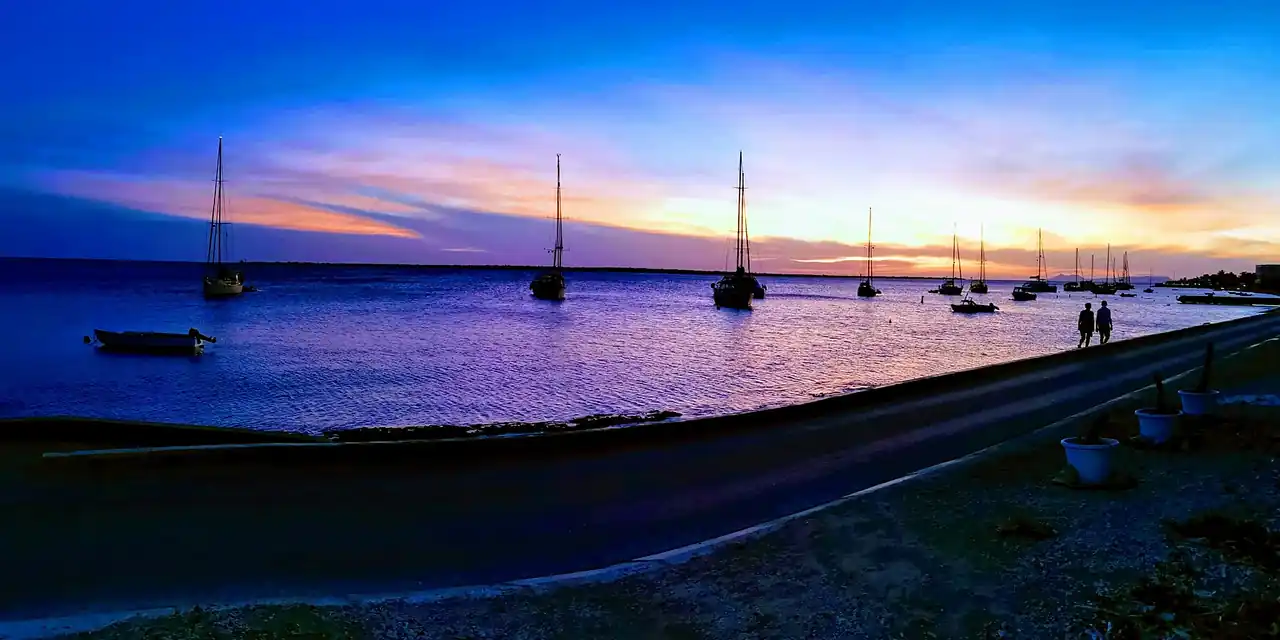 Uitzicht op Bonaire