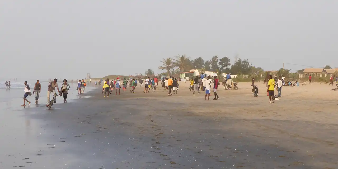 Uitzicht op Gambia