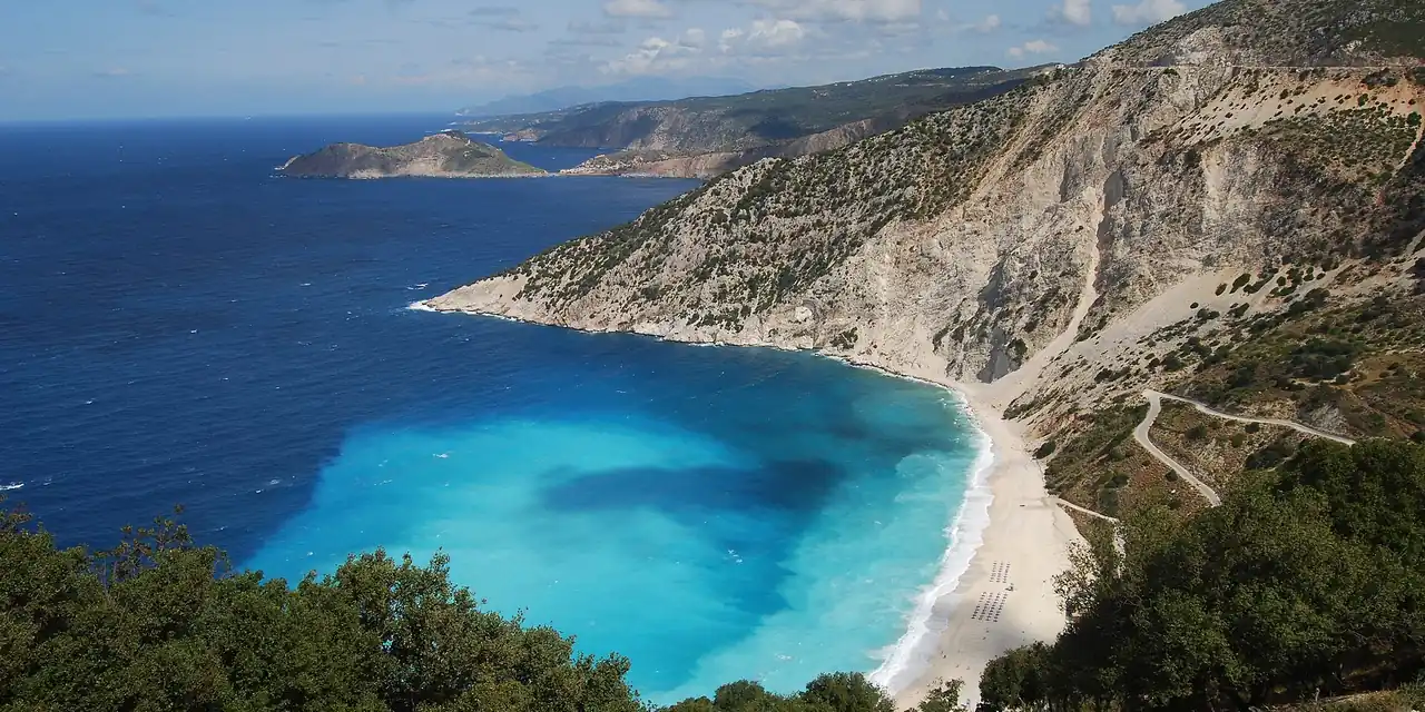 Uitzicht op Kefalonia