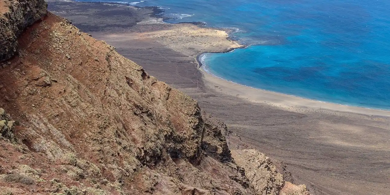 Uitzicht op Lanzarote