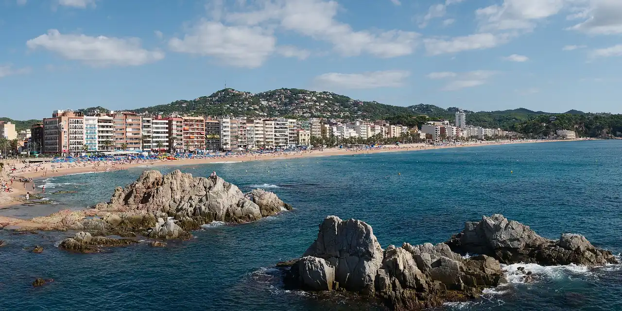 Uitzicht op Lloret de Mar (Costa Brava)