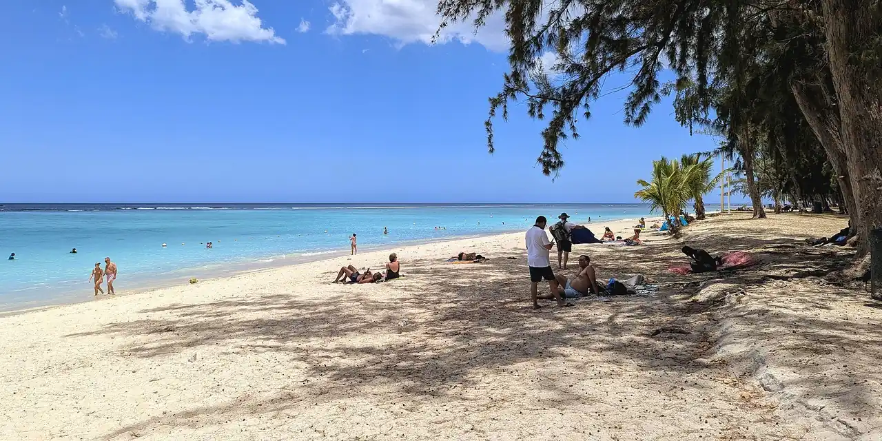 Uitzicht op Mauritius