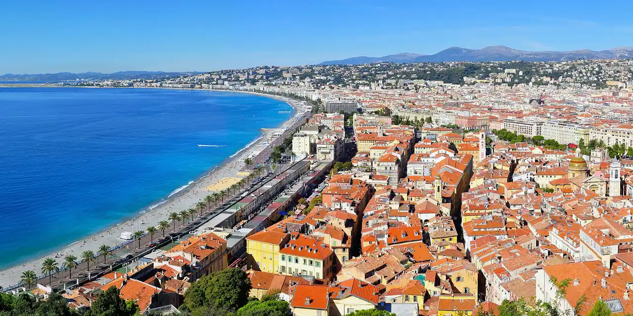 Uitzicht op Nice