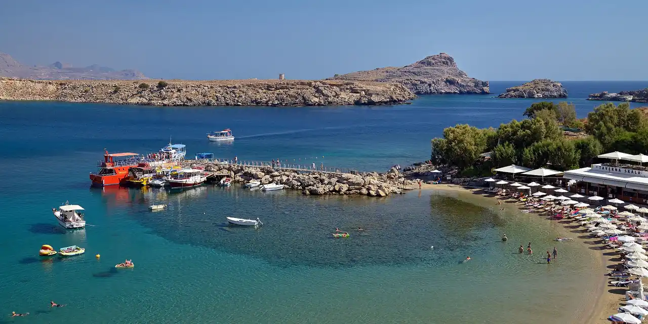 Uitzicht op Rhodos