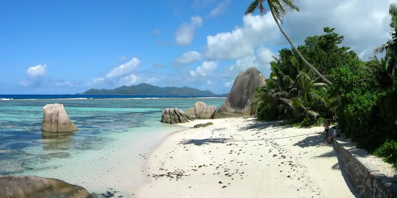 Uitzicht op Seychellen (Mahé)