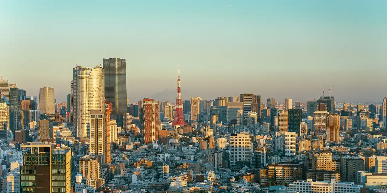 Uitzicht op Tokio