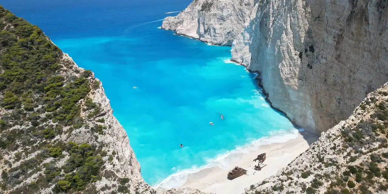 Uitzicht op Zakynthos